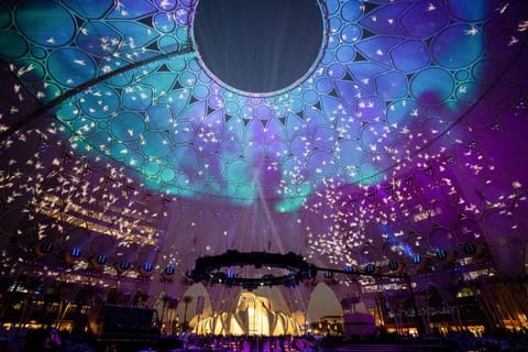 Awakening of Al Wasl projection show at Al Wasl, Expo 2020 Dubai.