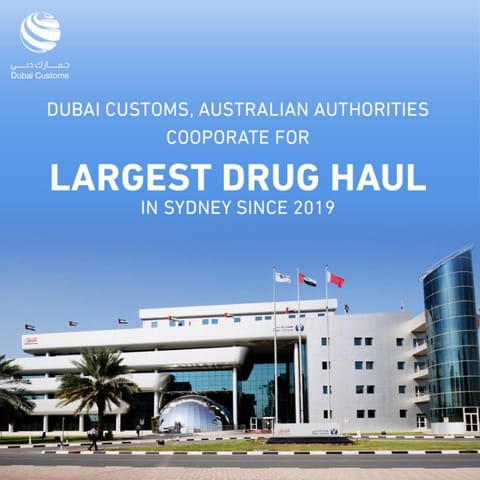 Cooperation between Dubai Customs and Australian authorities have recently led to thwarting an attempt to smuggle to Sydney two tonnes of methamphetamine