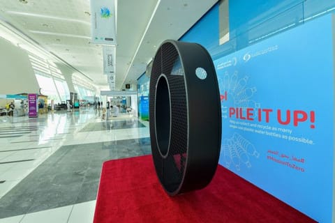 The 'Big Zero' installation at Adnec, Abu Dhabi.