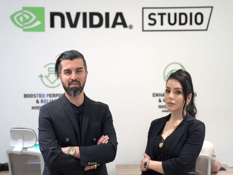 Iman Mozaffari, Head of Sales METNA and Chantelle Tavid, Head of marketing, NVIDIA