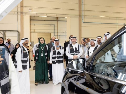 The new plant houses the temporary assembly line, which has a maximum production capacity of 10,000 cars per year.