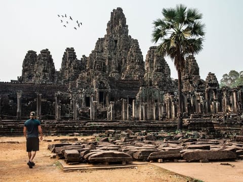 Angkor Wat, a temple complex in Cambodia.