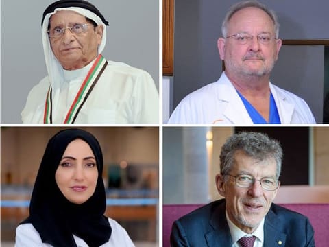 (Clockwise from top) (Late) Dr Ahmed Kazim, William Novick, Ian Frazer and Nawal Al Kaabi were among the winners.