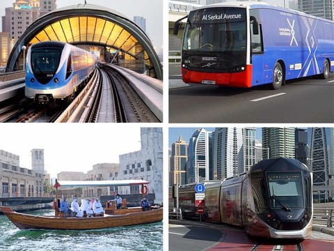 RTA’s modern mass transportation systems include the Metro, public buses, tram and marine transportation