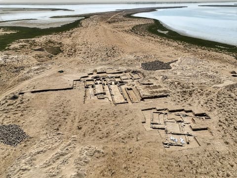 Overview of the site on Al Siniya Island