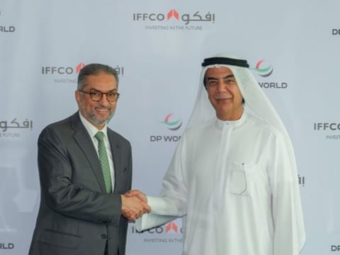 Suhail Albanna, CEO & Managing Director of DP World, Middle East & Africa, and Shiraz Allana, Director and supervisory board member of IFFCO.
