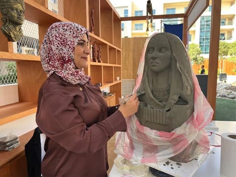 Artists at the festival are working with a wide range of materials and are adopting a variety of sculpture styles.