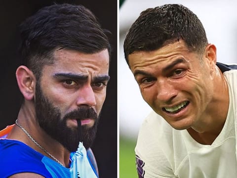 Virat Kohli and Cristiano Ronaldo.
