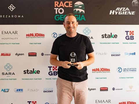 Winner of the Race to Georgia local Qualifying Round at Trump International Golf Club, Dubai, Craig Vance