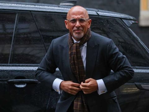Nadhim Zahawi, UK minister without portfolio and chairman of the Conservative Party, arrives for a weekly meeting of cabinet ministers at 10 Downing Street in London, UK, on Tuesday, Jan. 10, 2023.