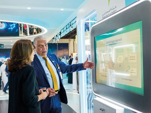 Dr Mohamed Farghaly, Consultant, Dubai Health Insurance Corporation, Dubai Health Authority, at Arab Health at Dubai World Trade Centre on Monday.