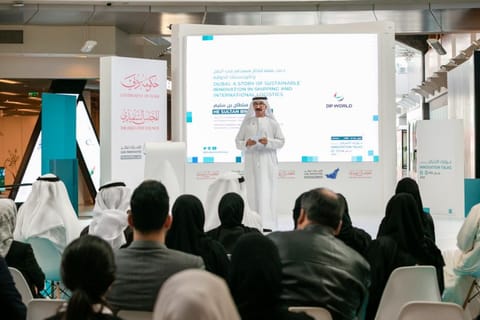 Sultan bin Sulayem, Chairman and CEO of DP World, speaking about the Dubai’s innovation journey in trade and logistic on day two of the ‘Innovation Talks’ in Dubai on Tuesday
