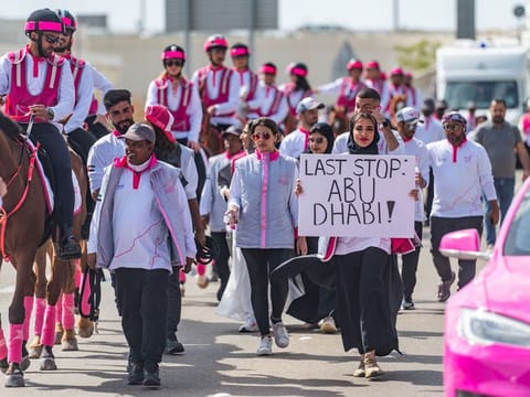 Abu Dhabi was the final leg of the seven-emirate ride