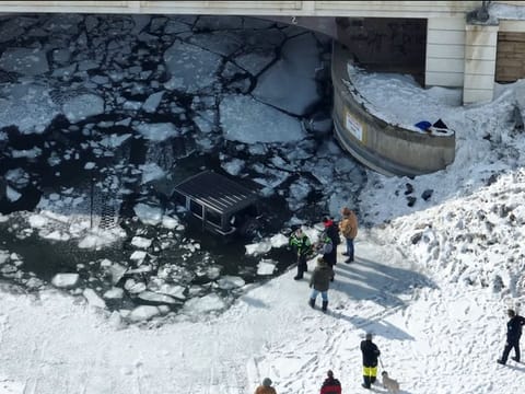 US teen rescues 83-year-old man, dog from icy lake