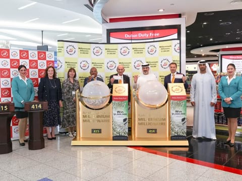 Indian nationals Menna Saju and Prasanth Kethankuzhi each won US$1 million in the Dubai Duty Free Millennium Millionaire Series 415 during the February 15, 2023 draw.