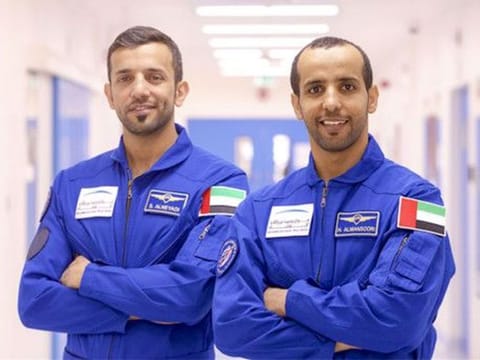 Sultan Al Neyadi and Hazza Al Mansouri, Emirati astronauts.