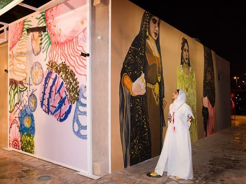 Murals are part of the event in addition to installations and workshops
