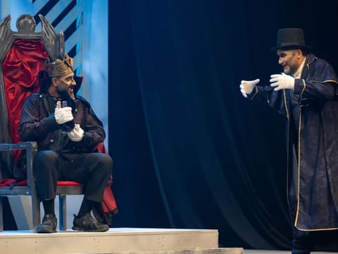 A scene from a stage show in Riyadh.