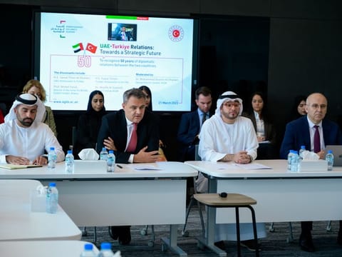 The Anwar Gargash Diplomatic Academy (AGDA) roundtable discussion to celebrate 50 years of diplomatic relations between the UAE and Turkey