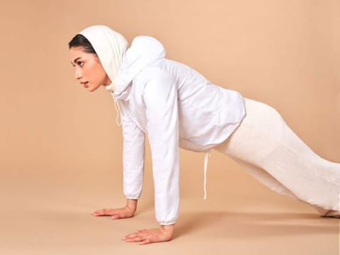 If the fasting person is very low on carbohydrates, the body can turn to proteins for energy, leading to muscle loss. Bodyweight exercises such as push-ups help preserve muscle mass.