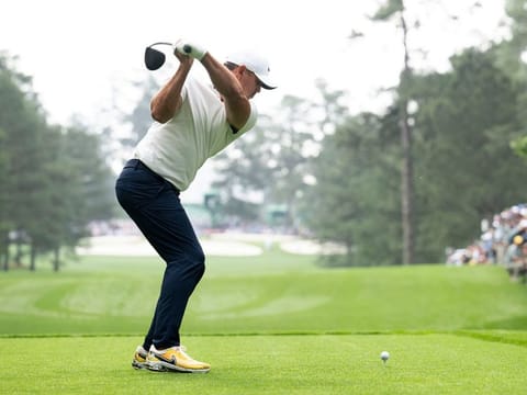 Brooks Koepka in action at last year's Masters Tournament