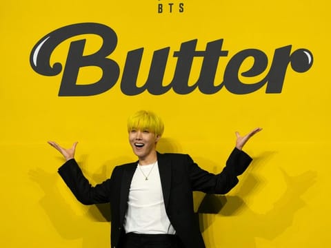 File photo of J-Hope, a member of South Korean K-pop band BTS.