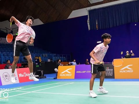 Twin brothers Dev and Dhiren Ayyappan gave it their all before losing to Indonesian third seeds Mohammad Ahsan and Hendra Setiawan 21-14, 21-17.
