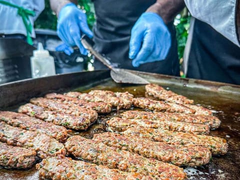 These kebabs at Switch Foods are made entirely from non-meat sources