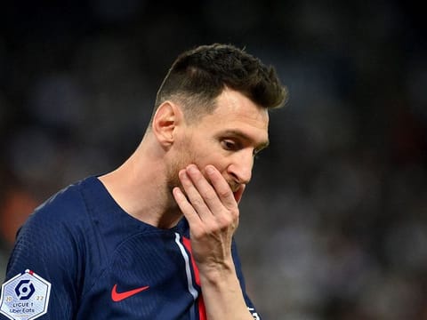 Paris Saint-Germain's Argentine forward Lionel Messi