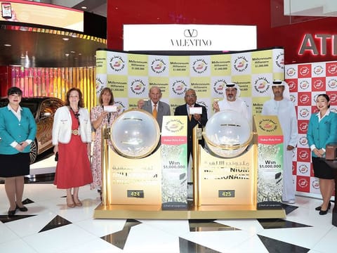 DDF officials conducted the draws on Wednesday at Concourse C of Dubai International Airport