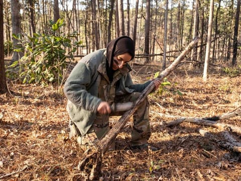 UAE astronaut Nora Al Matrooshi during Wilderness Survival Training at Ft. Rucker, Alabama in USA