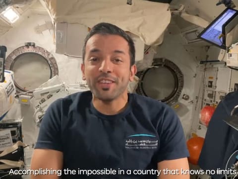 UAE astronaut Sultan Al Neyadi.