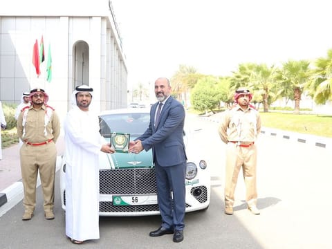 The announcement of the new addition was made during a ceremony at the Dubai Police Officers Club, which was attended by Major General Jamal Al Jallaf, Director of the General Department of Criminal Investigation, Dani Kakoun, National Brand Manager at Bentley, Michael Khairy, the company’s Financial Officer, and a number of senior officers and employees.