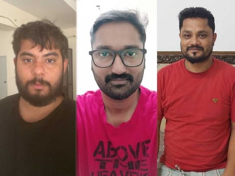 Big Ticket weekly e-draw winners: (from left) Anesh Kumar, Nabeel Binu and Mohammad Hassan Tarek.