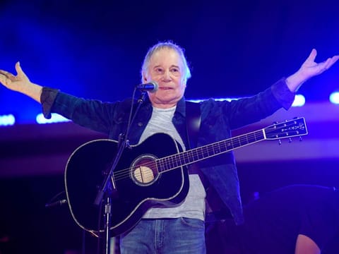 Paul Simon performs at Global Citizen Live in Central Park in New York.