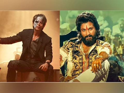 Shah Rukh Khan in 'Jawan' and Allu Arjun in 'Pushpa'.