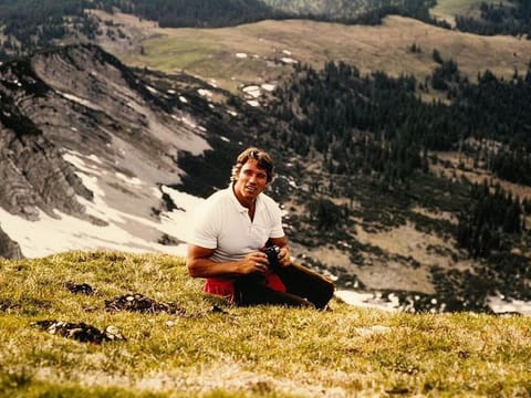 A photo of Arnold Schwaznegger during his initial days in Austria.