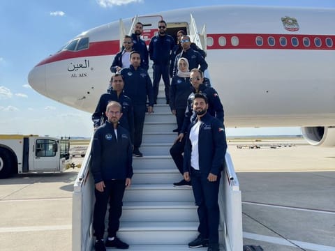 Sultan Al Neyadi is flying back to the UAE from the US with officials of the Mohamed Bin Rashid Space Centre.