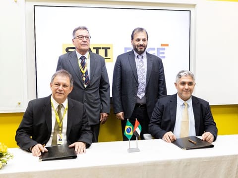 The acquisition deal was officially signed at SIATT's headquarters in the city of Sao Jose dos Campos and witnessed by Faisal Al Bannai, Chairman of EDGE Group, and the senior leadership teams of both companies.