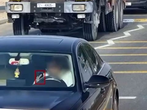 Not having your complete concentration on the road can be dangerous, or even fatal at times, and police in the UAE have regularly raised the alarm on the dangers of distracted driving. Picture used for illustrative purposes only.