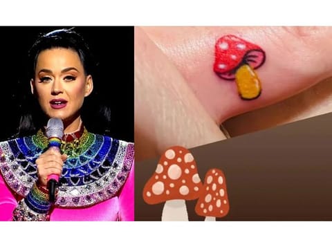 Katy Perry and her finger tattoo