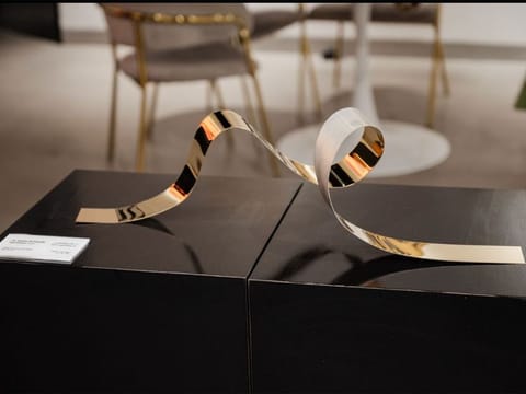 One of the artworks on display at the ongoing ‘Calligraphy Redefined: A Perspective in Play’ exhibition at DIFC.