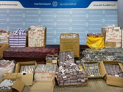 Part of the illegal consignment that was seized by Sharjah Police in October.