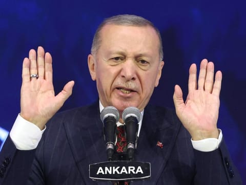 Erdogan urged an immediate ceasefire between Israeli and Palestinian forces and said Muslim countries must act together for lasting peace, calling on world powers to pressure Israel to halt attacks.