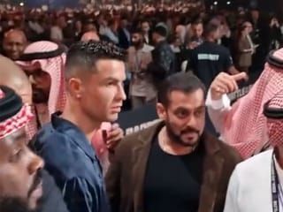 Watch: Did Cristiano Ronaldo ignore Bollywood star Salman Khan at a boxing event in Saudi Arabia?