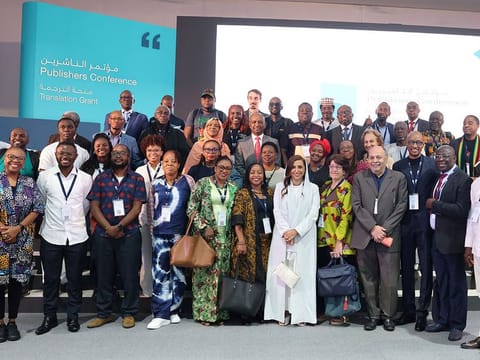 Sheikha Bodour Al Qasimi, the PublisHer and Kalimat Group founder, with publishing professionals at Sharjah Publishers Conference