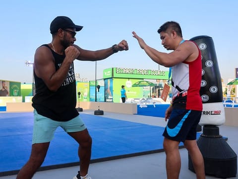 A bustling hive of sporting activity on one of Dubai’s most iconic coastline spots, DP World Kite Beach Fitness Village has something for everyone.