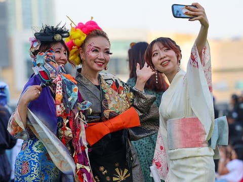 The three-day Japan Culture Con is taking place at the Burj Park in Dubai.
