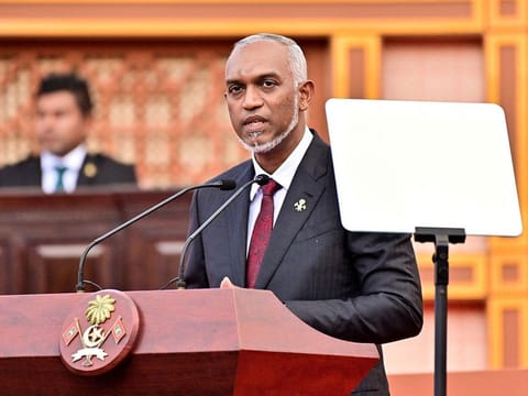 President Mohamed Muizzu was asking for $500 million in foreign funding to protect vulnerable coasts