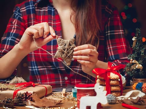 Look around in your local shops, or see what you can upcycle from your home, this holiday season.